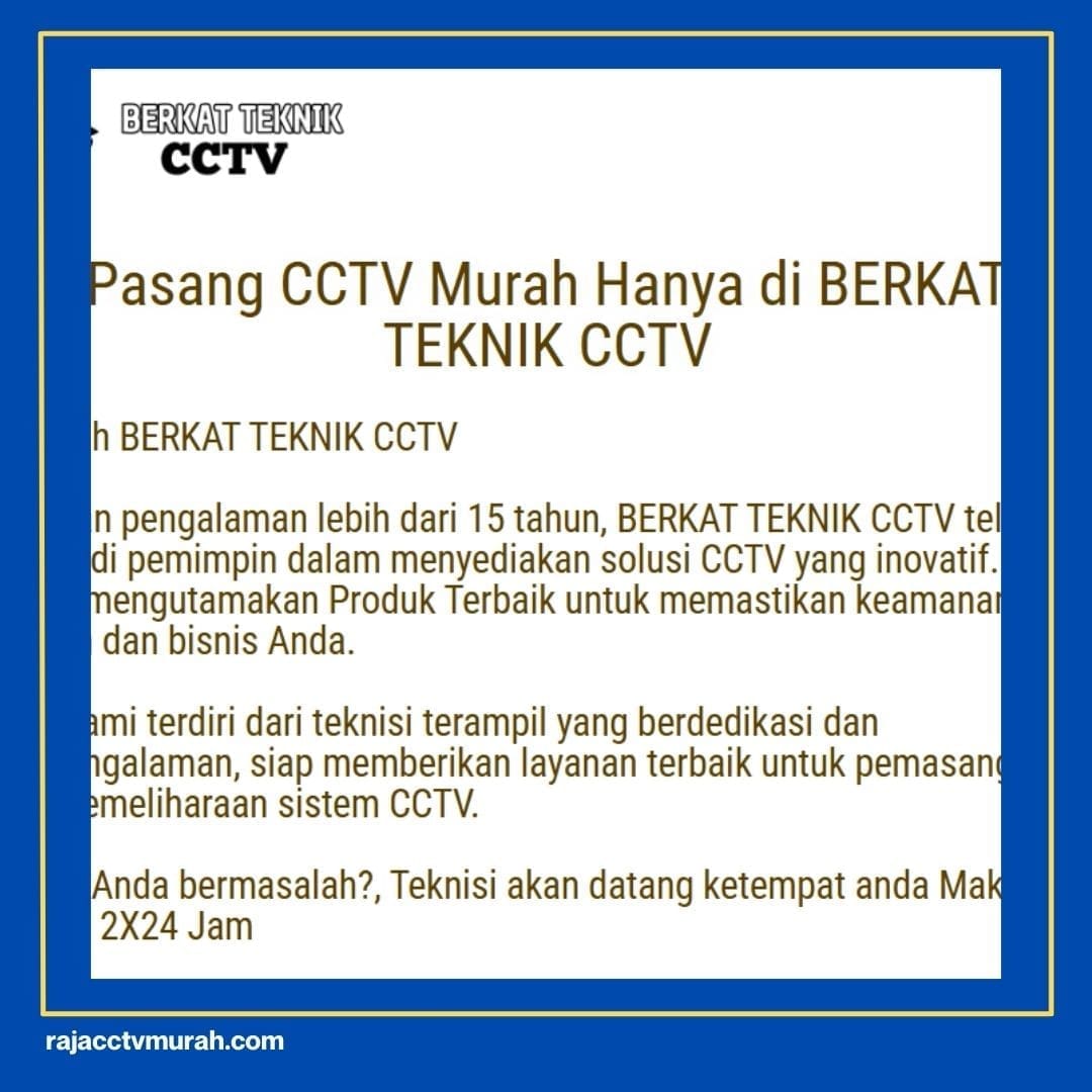 Tukang Pasang CCTV