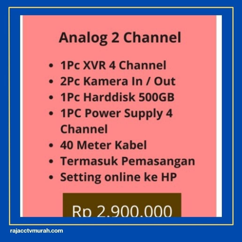 Harga Pasang CCTV Rumah