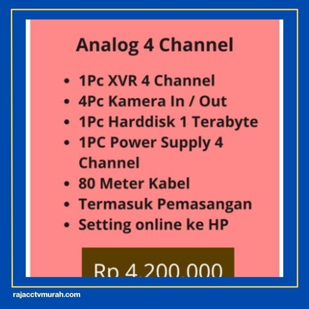 Harga Pasang CCTV Rumah