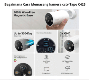 Bagaimana Cara Memasang kamera cctv Tapo C425