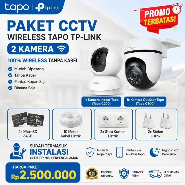 Paket CCTV Tapo 2 Kamera